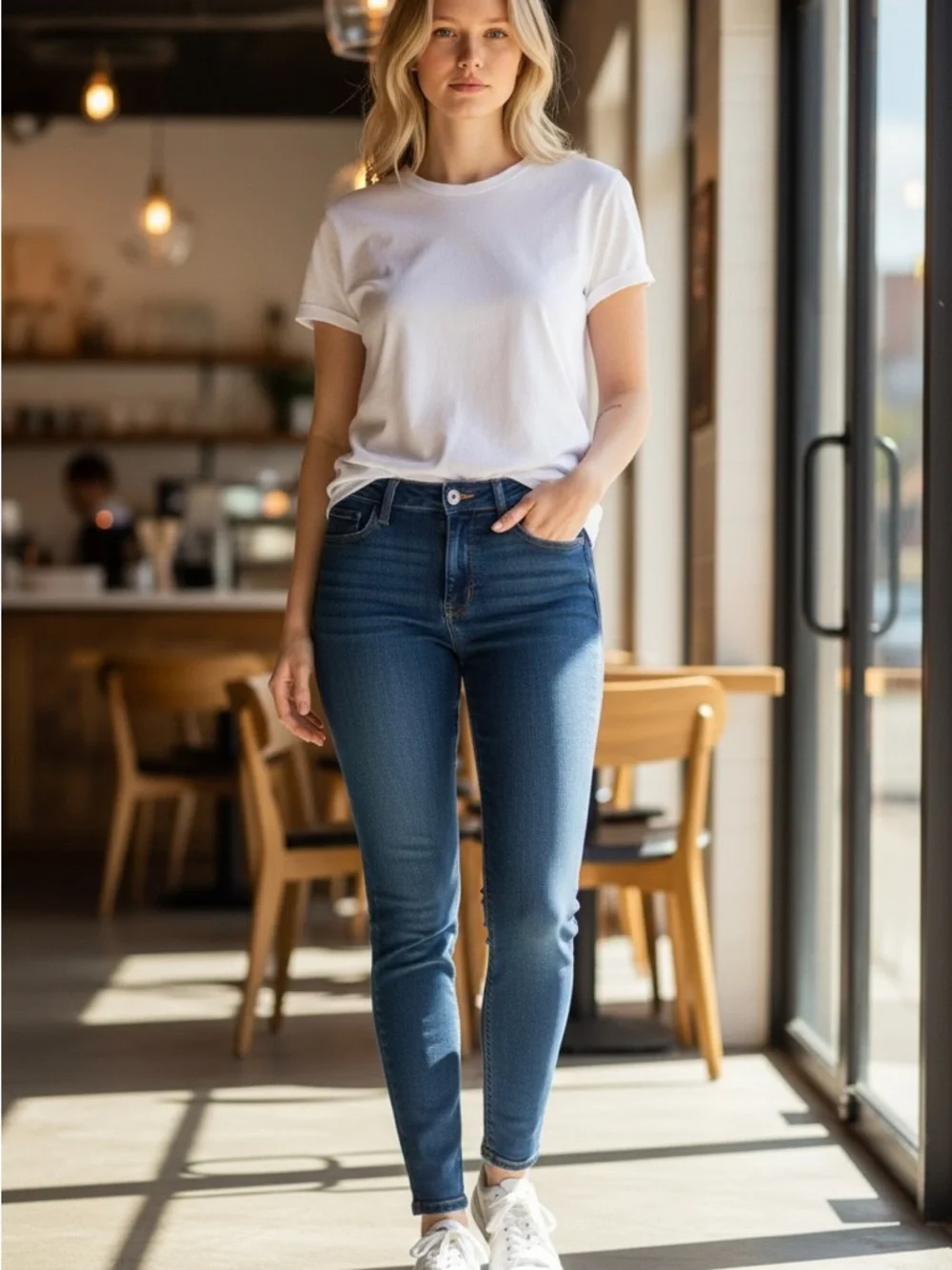 AE Next Level Mid Rise Jegging Women’s 0 Short Stretch Denim